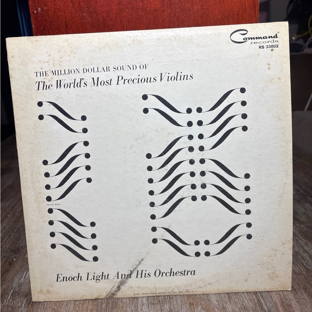 Command Records Vinyl with Black and White Design